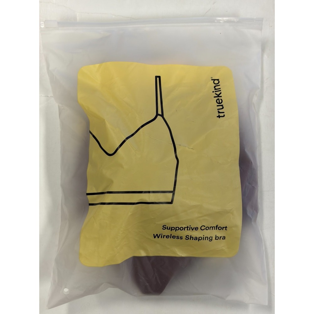Truekind Supportive Comfort Wireless Shaping Bra Women's Size M Chestnut Brown N